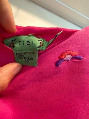 Tibi Silk Embroidered Dress!